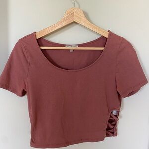 Women's Mauve Crop Top